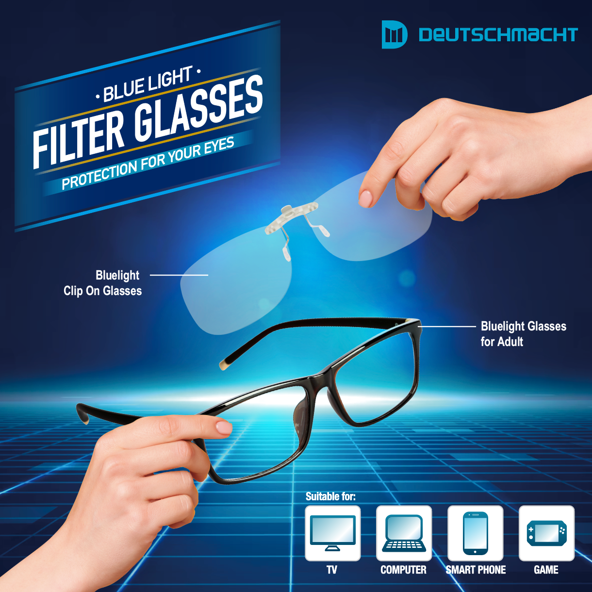 Bluelight Glasses for Adult (Square)
