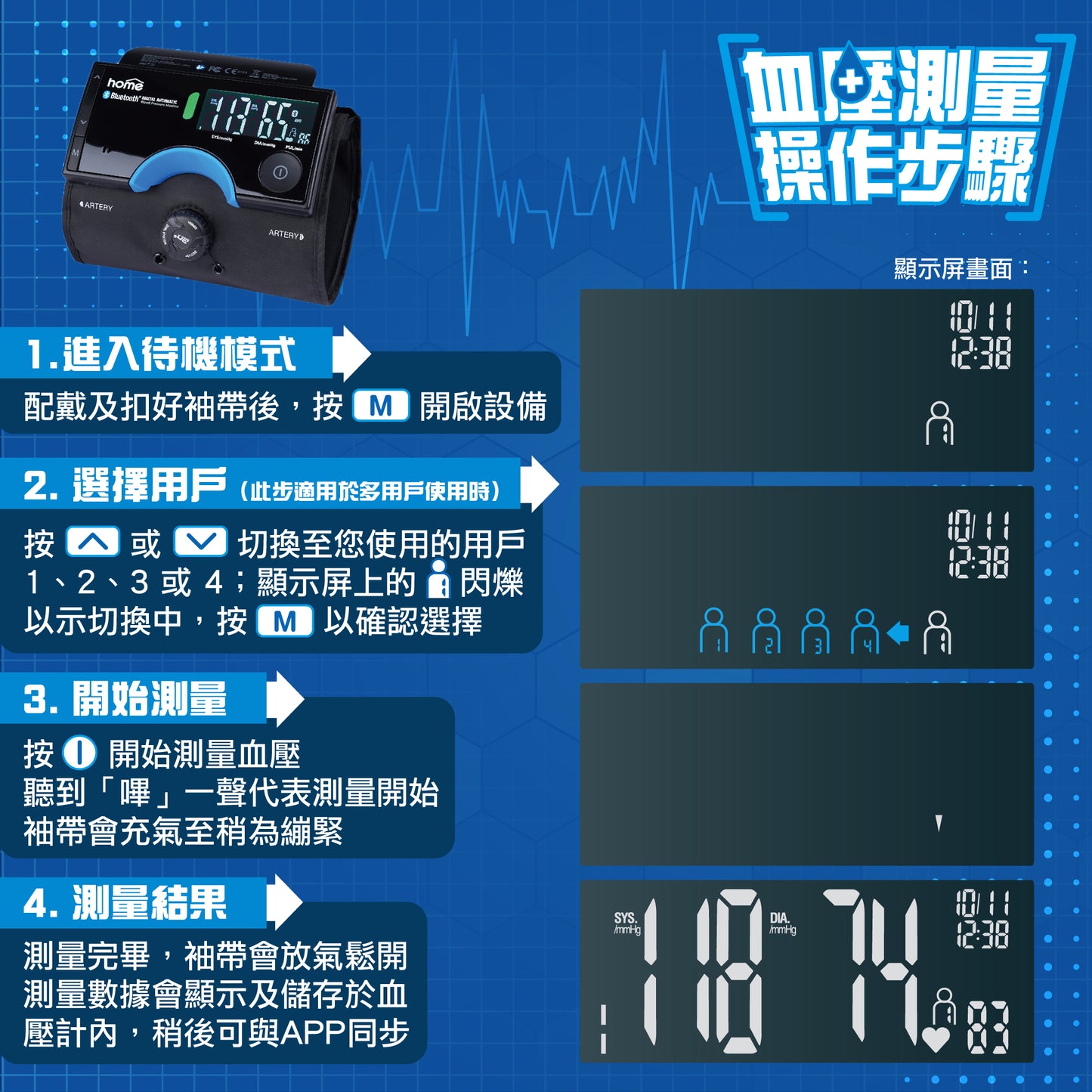 (Top Selling) Digital Automatic Blood Pressure Monitor