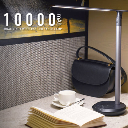 (Top Selling) 10,000mAh Dual Light Wireless LED Table Lamp